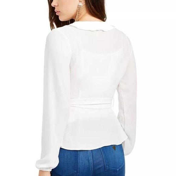 Faux-Wrap Blouse. New with tags. - Picture 2 of 4